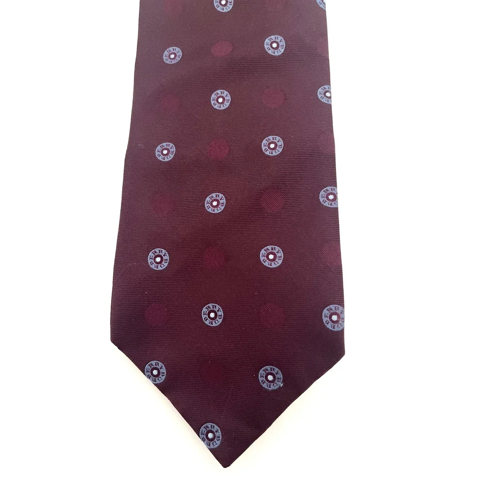 Burgundy Burberry Men's Tie